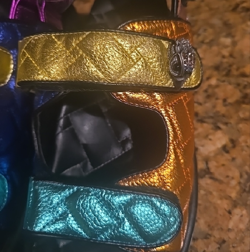 Kurt Geiger Multi-Color Adjustable Strap Sandals Size 7.5 - Picture 4 of 7